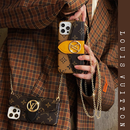Luksus CrossBody kortholder iPhone etui