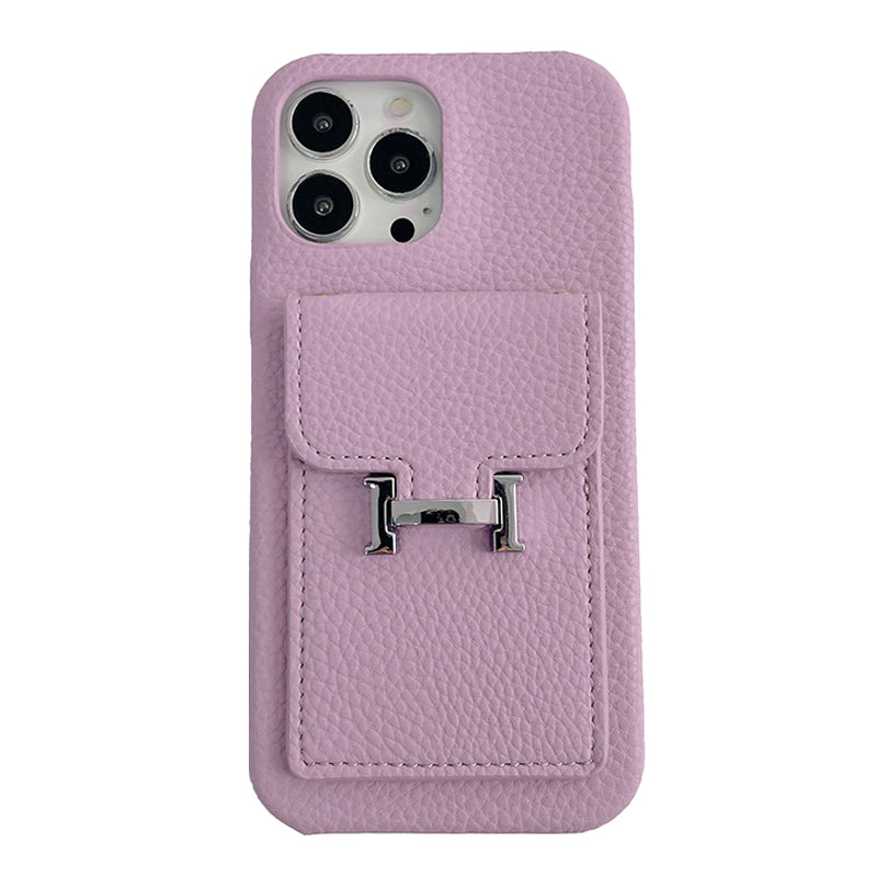 H Card Holder Læder iPhone etui