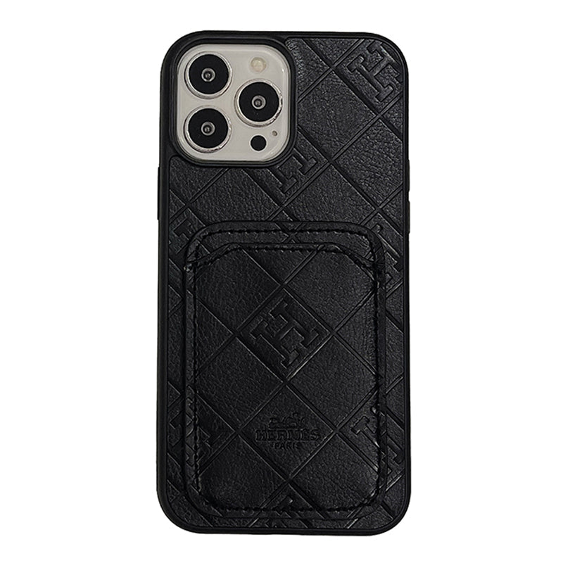H Læderkortholder iPhone-etui
