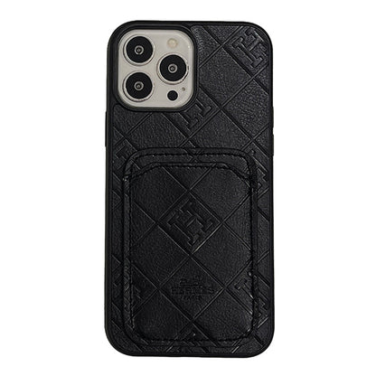 H Læderkortholder iPhone-etui
