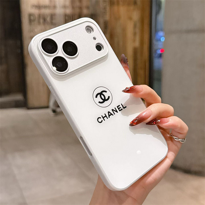 Klassisk Minimalist Luxe iPhone-cover – White Gloss Edition