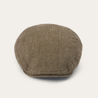 Casquette Kent en Lin/Soie Glen Check