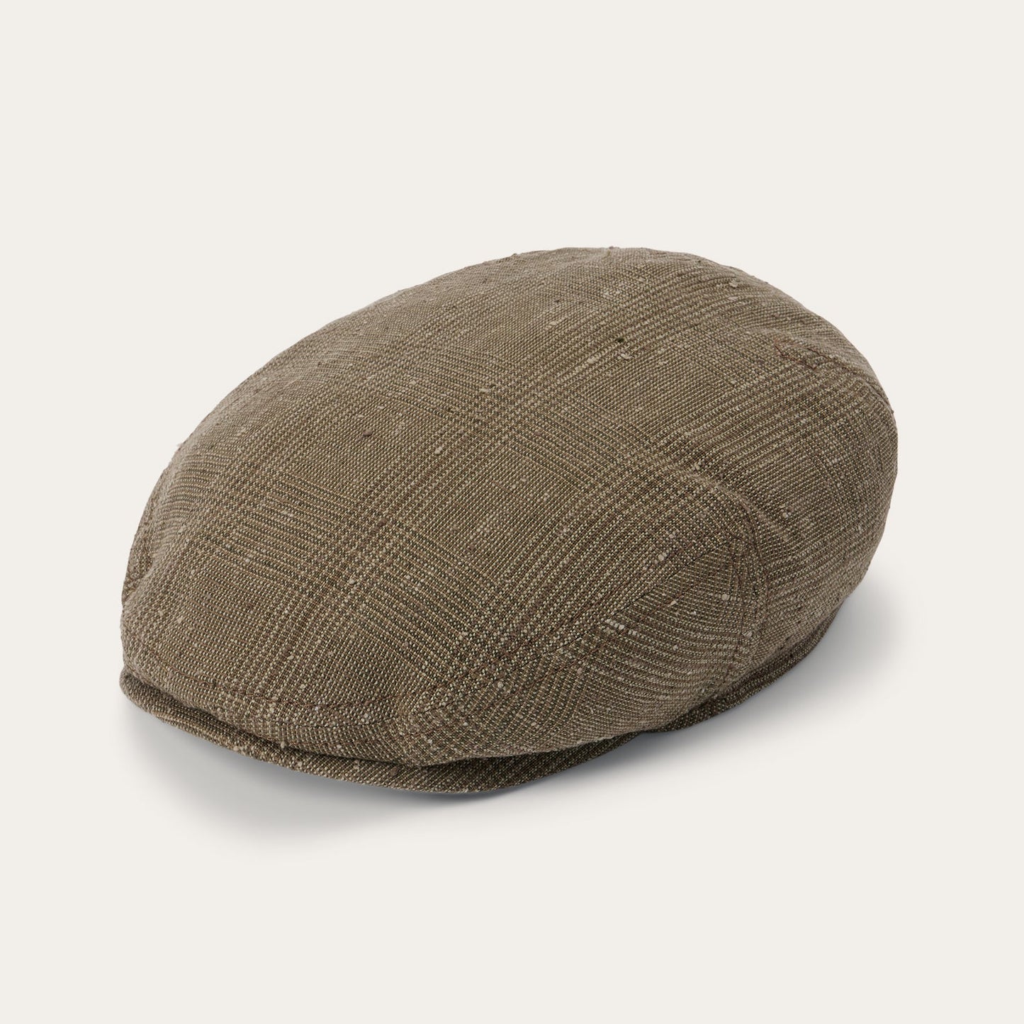Casquette Kent en Lin/Soie Glen Check