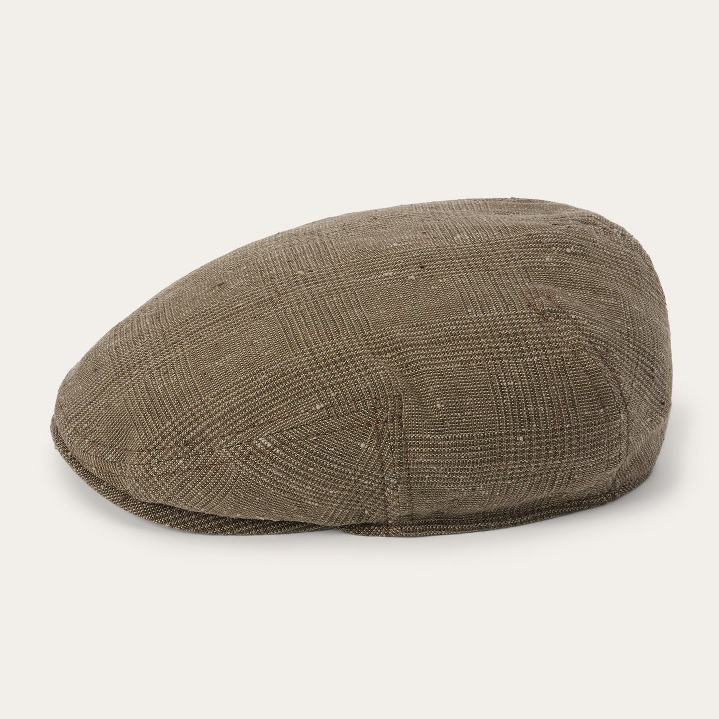 Casquette Kent en Lin/Soie Glen Check