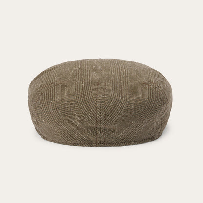Casquette Kent en Lin/Soie Glen Check