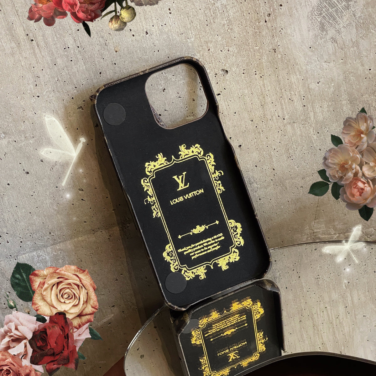 Luksus CrossBody kortholder iPhone etui