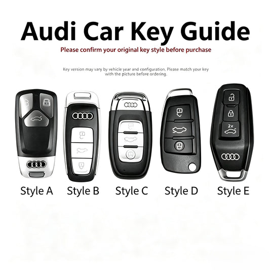 Vintage Print Bow Car Key Cover Set-Audi