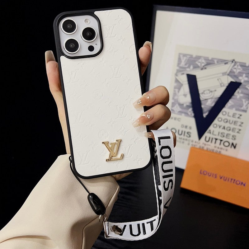 Luksus brunt håndkæde iPhone etui