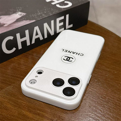 Klassisk Minimalist Luxe iPhone-cover – White Gloss Edition