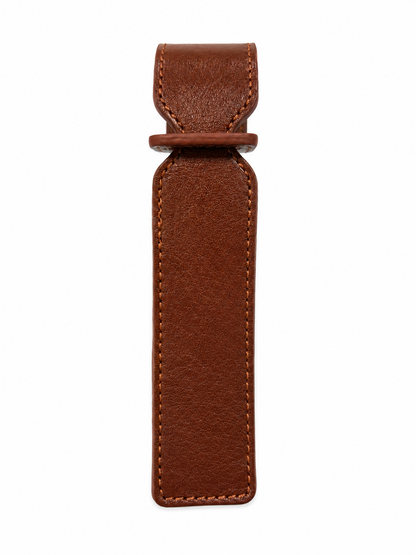Handmade Brown Leather Luggage Tag