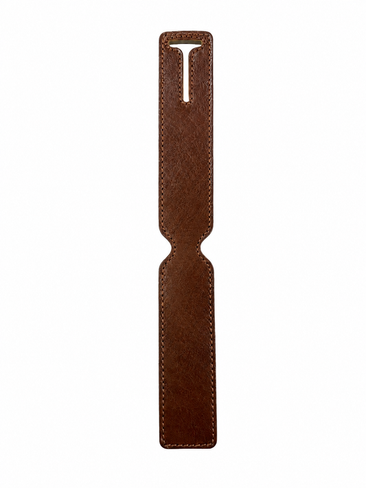 Handmade Brown Leather Luggage Tag