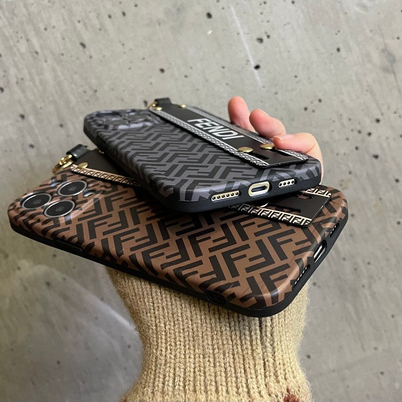 Elegante custodia per iPhone con cinturino