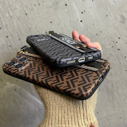 Elegante custodia per iPhone con cinturino
