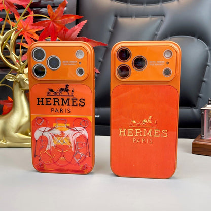 H ラグジュアリーオレンジシリーズ iPhone ケース
