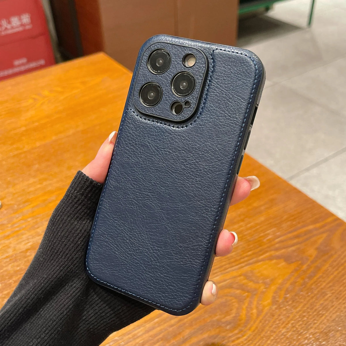 Premium vintage læder iPhone-etui – Soft Touch stødsikkert beskyttelsescover