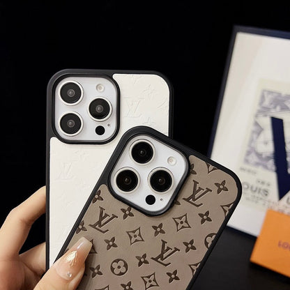 Luksus brunt håndkæde iPhone etui