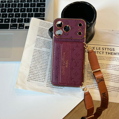 Vintage Embossed Card Holder Phone Case