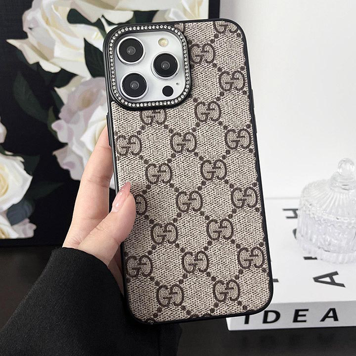 حافظة هاتف iPhone محيطة بنسيج فاخر لامع