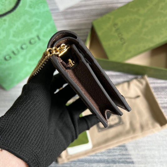 Ophidia GG-Kartenetui-Geldbörse Supreme Canvas Beige für Damen‎ 4,3 Zoll/11 cm 523155 96IWG 8745