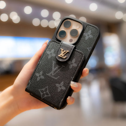 Custodia per iPhone a tracolla di lusso con portacarte & Tracolla