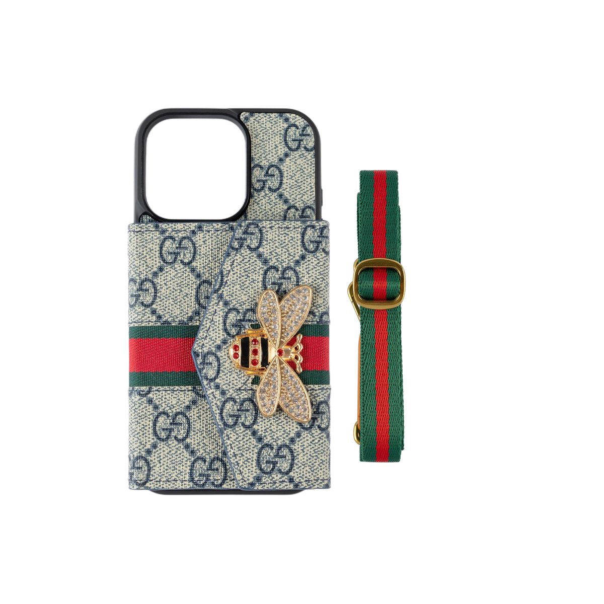 Custodia premium avanzata per iPhone a tracolla con portacarte & Tracolla