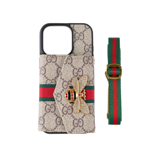 Premium Advanced Crossbody iPhone-etui med kortholder & skulderrem