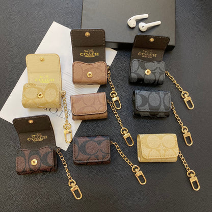 Luxury Classic AirPods Cases Dark brown-YH240425