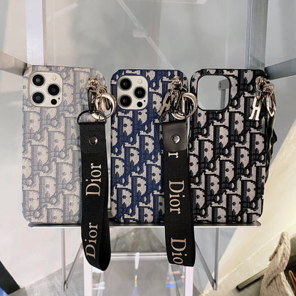 Mode-iPhone-etui med rem Sort-GS240315