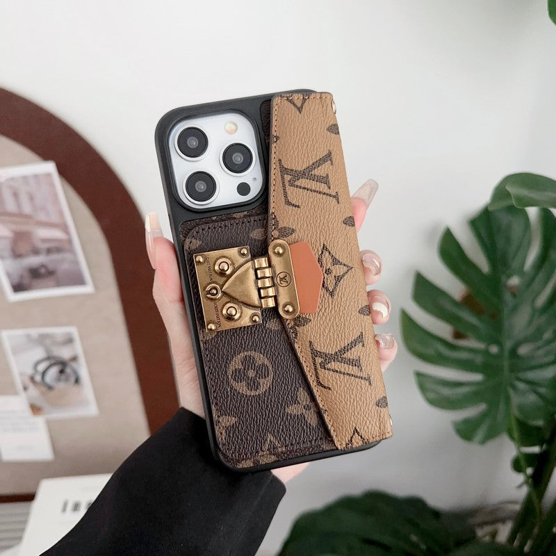 Luksus kortholder kæde iPhone etui