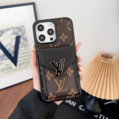 Luksus kort taske Fem farve kæde iPhone etui