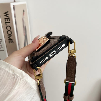 Premium Card Bag Chain Klassisk iPhone-etui