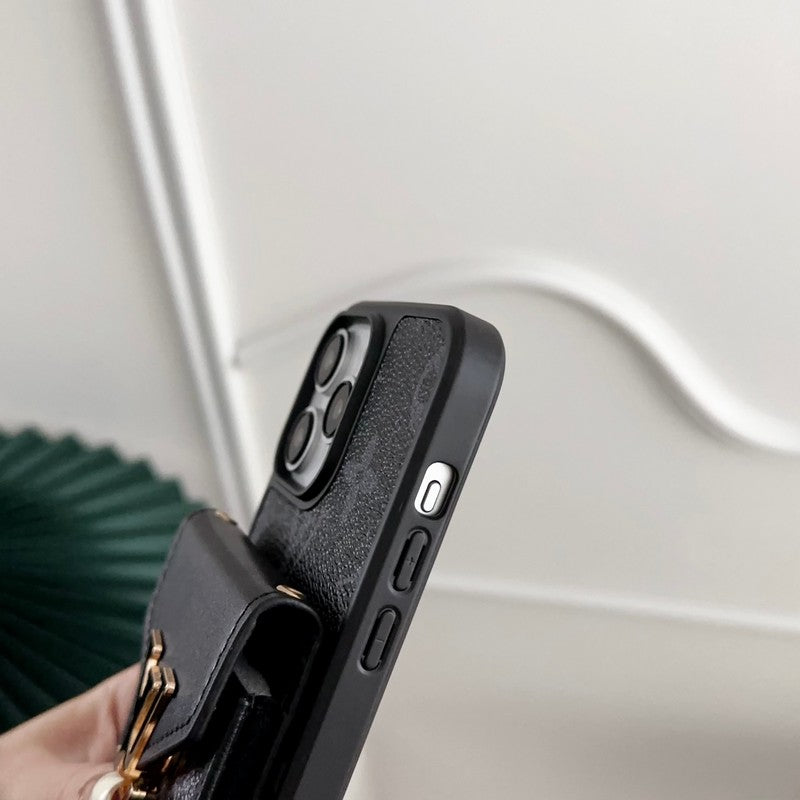حقيبة بطاقات فاخرة ملونة لحالة iPhone
