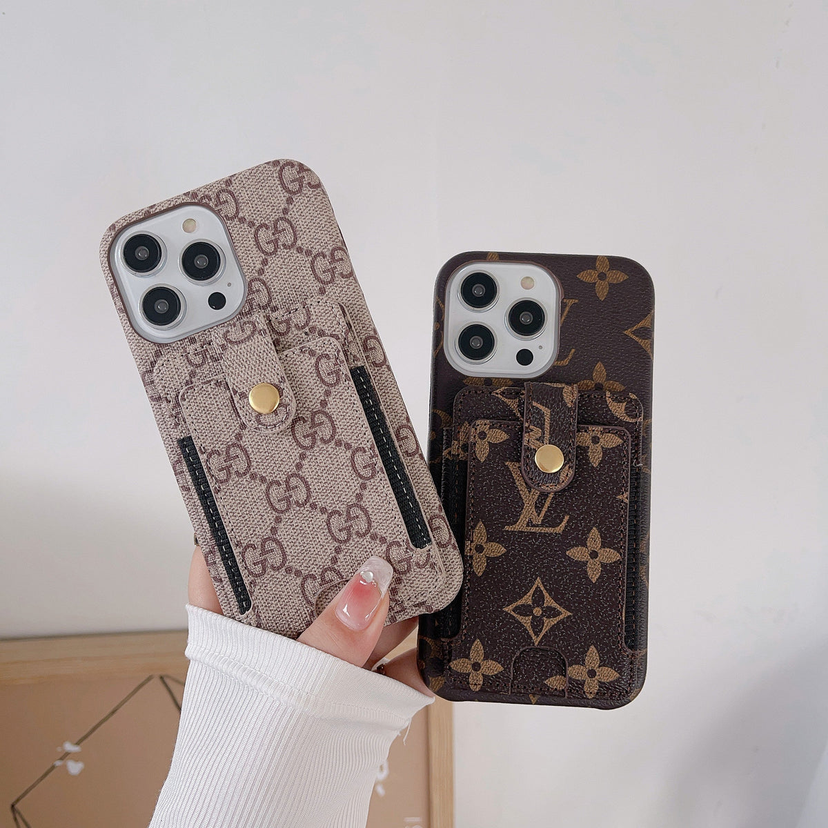 Premium kortholder iPhone etui