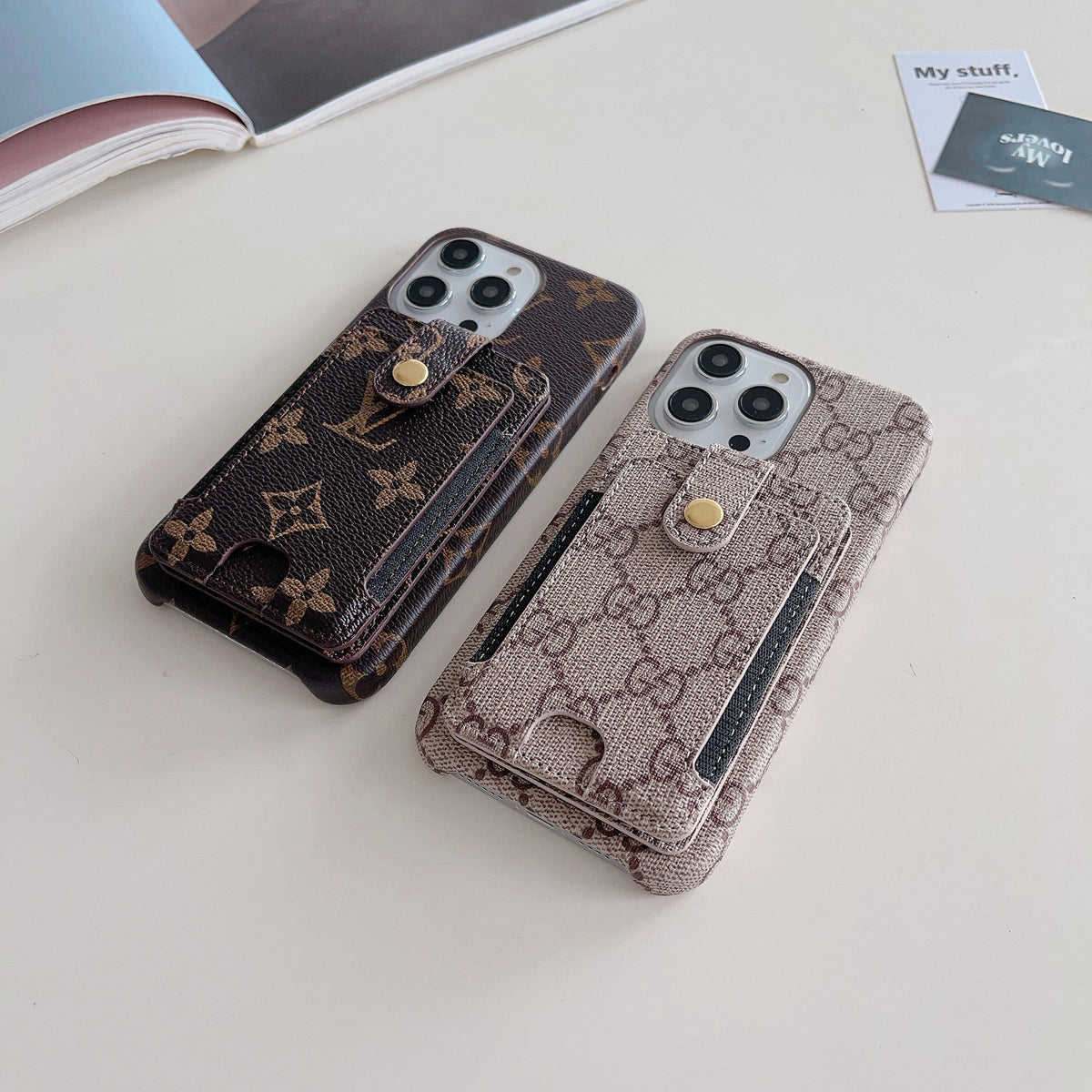 Premium kortholder iPhone etui