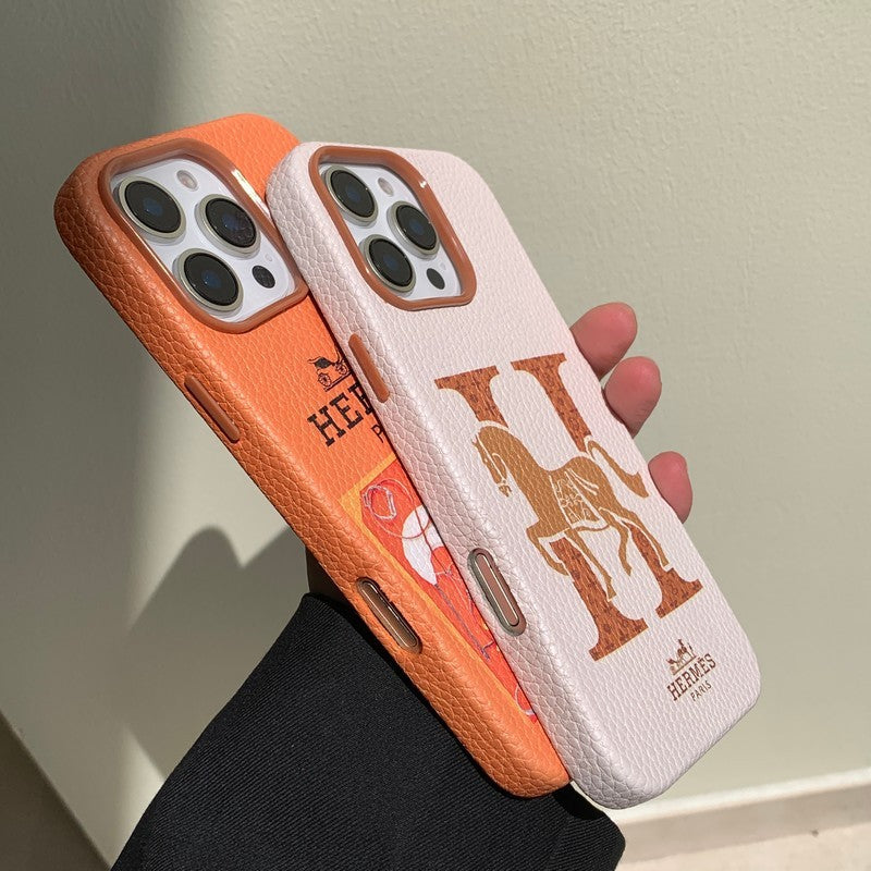 Klassisk læder cover til iPhone