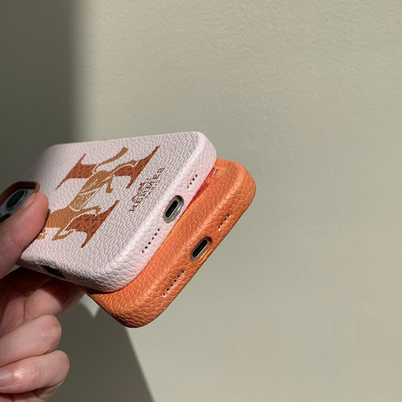 Klassisk læder cover til iPhone
