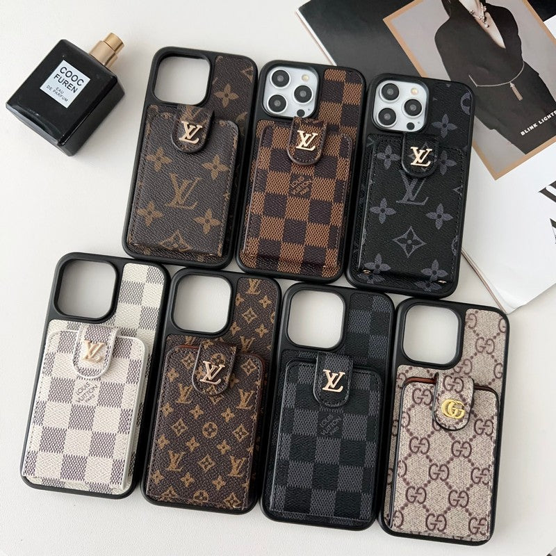حقيبة بطاقات كلاسيكية فاخرة لهاتف iPhone