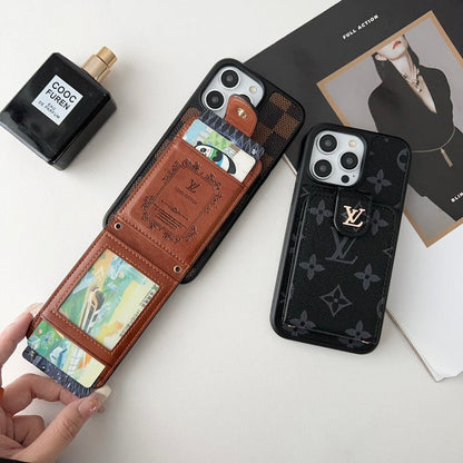 حقيبة بطاقات كلاسيكية فاخرة لهاتف iPhone