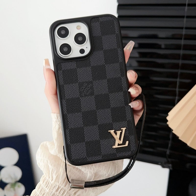 Luksus Sort & Hvid Håndkæde iPhone-etui