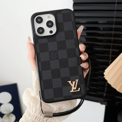 Luksus Sort & Hvid Håndkæde iPhone-etui