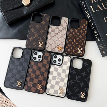 Luksus klassisk brunt iPhone-cover