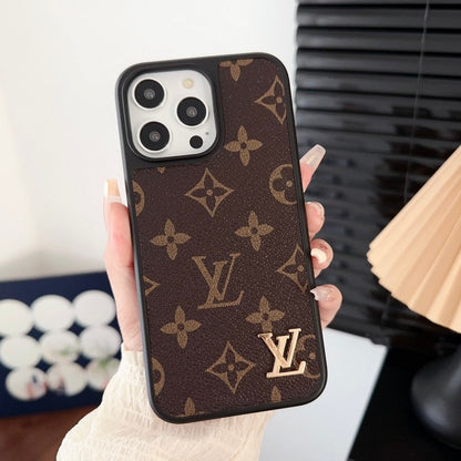 Luksus klassisk brunt iPhone-cover