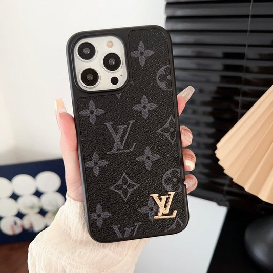 Custodia per iPhone di lusso nera & bianca