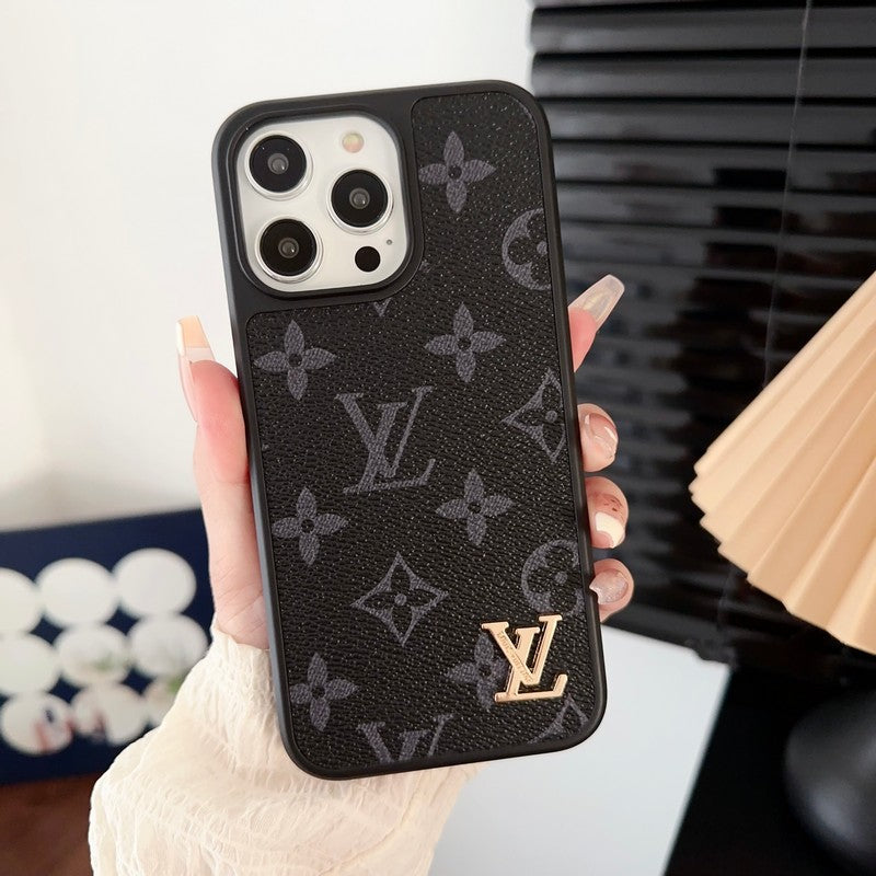 Luksus sort & Hvid iPhone-cover