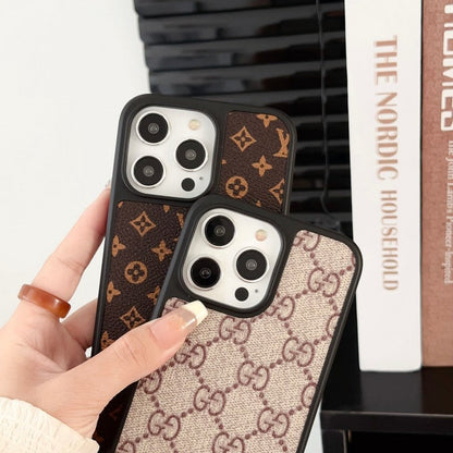 Luksus klassisk brunt iPhone-cover