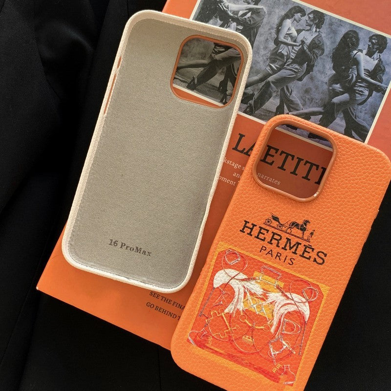 Klassisk læder cover til iPhone