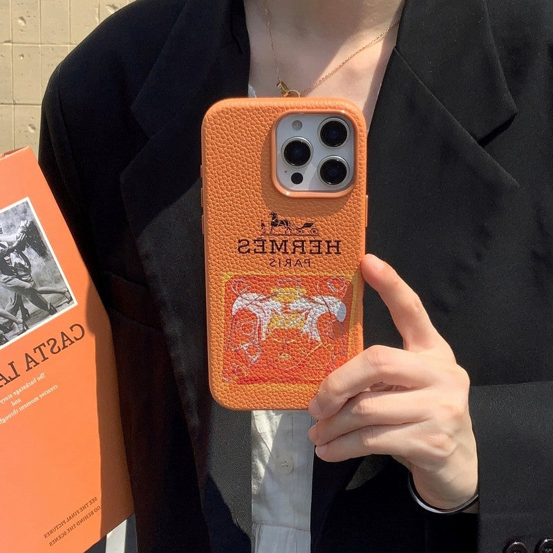 Klassisk læder cover til iPhone