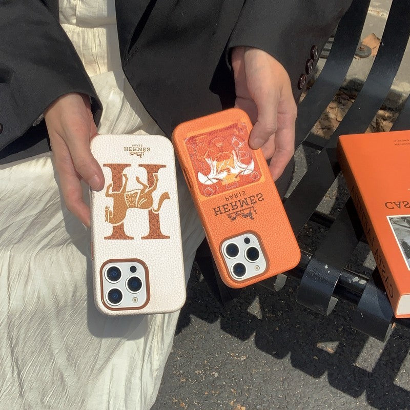 Klassisk læder cover til iPhone