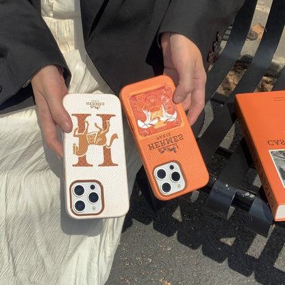 Klassisk læder cover til iPhone