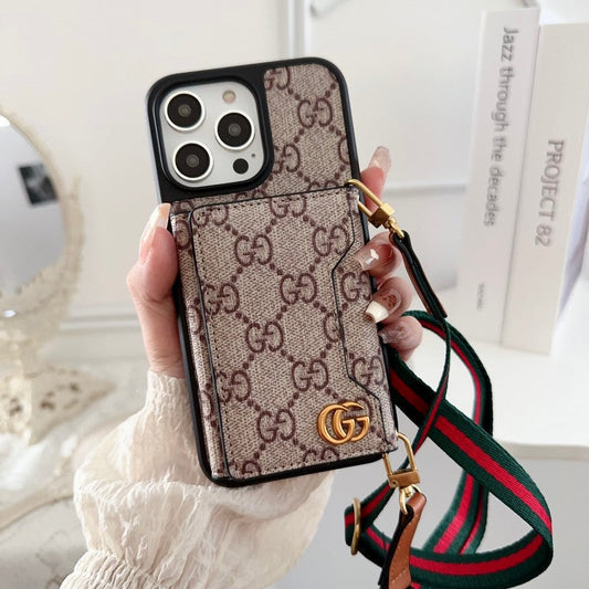 Premium sidekort taske Crossbody iPhone etui